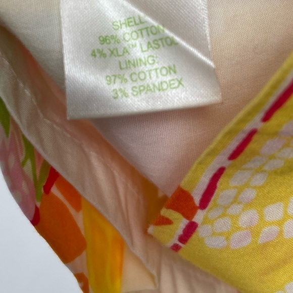 Lilly Pulitzer Cotton Blend Sun Fruit Print Skirt in Happiest Hour Patch Size 6 - Picture 4 of 5